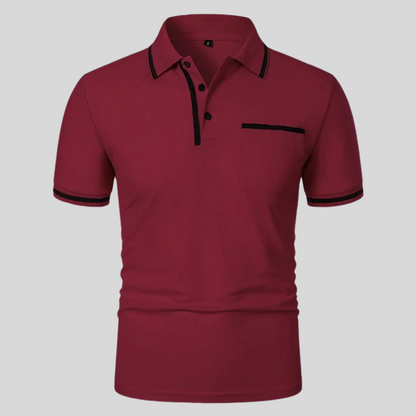 Image of Neil | Men's Short Sleeve Polo with Pocket