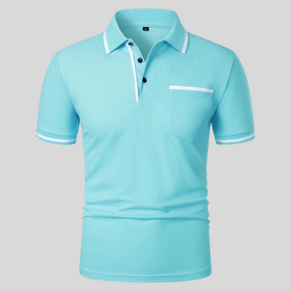 Image of Neil | Men's Short Sleeve Polo with Pocket