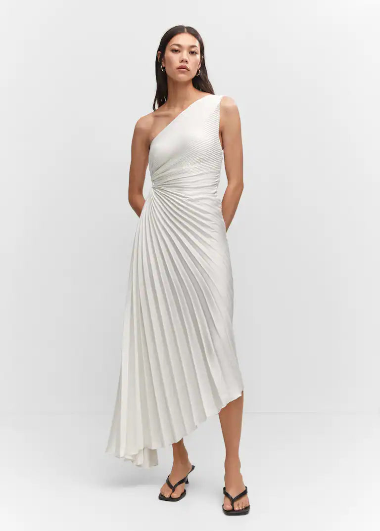 Image of Nell | Women's One Shoulder Midi Dress