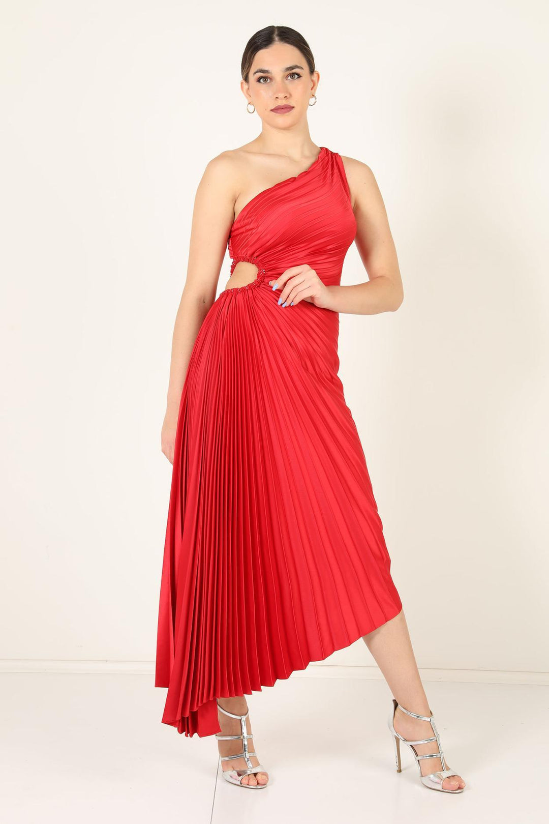 Image of Nell | Women's One Shoulder Midi Dress