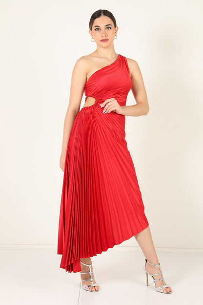 Image of Nell | Women's One Shoulder Midi Dress