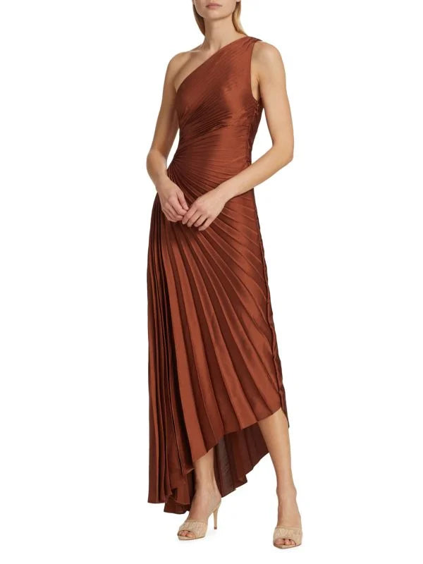 Image of Nell | Women's One Shoulder Midi Dress
