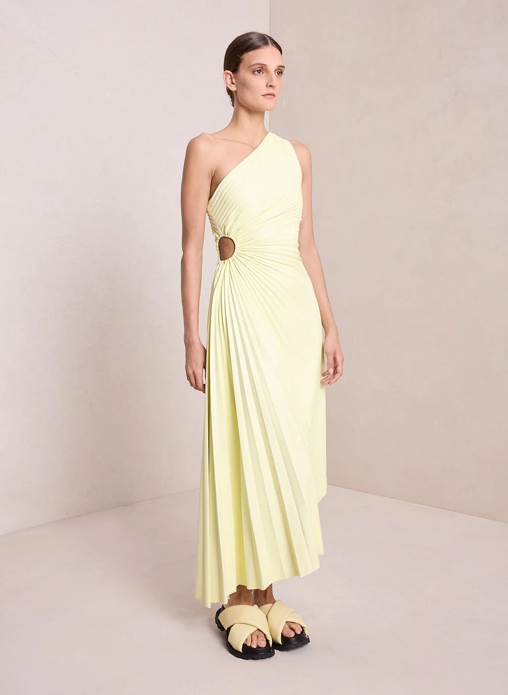 Image of Nell | Women's One Shoulder Midi Dress
