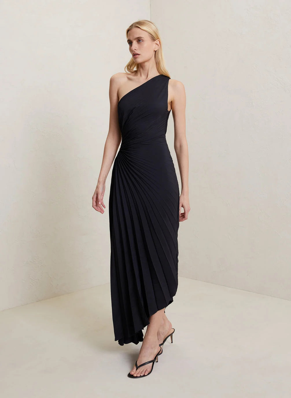 Image of Nell | Women's One Shoulder Midi Dress