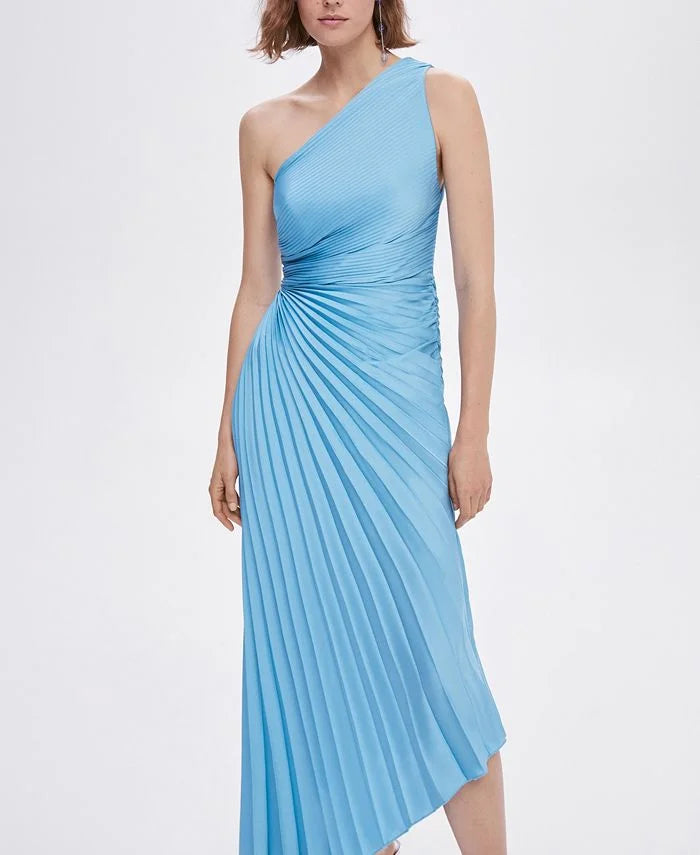 Image of Nell | Women's One Shoulder Midi Dress