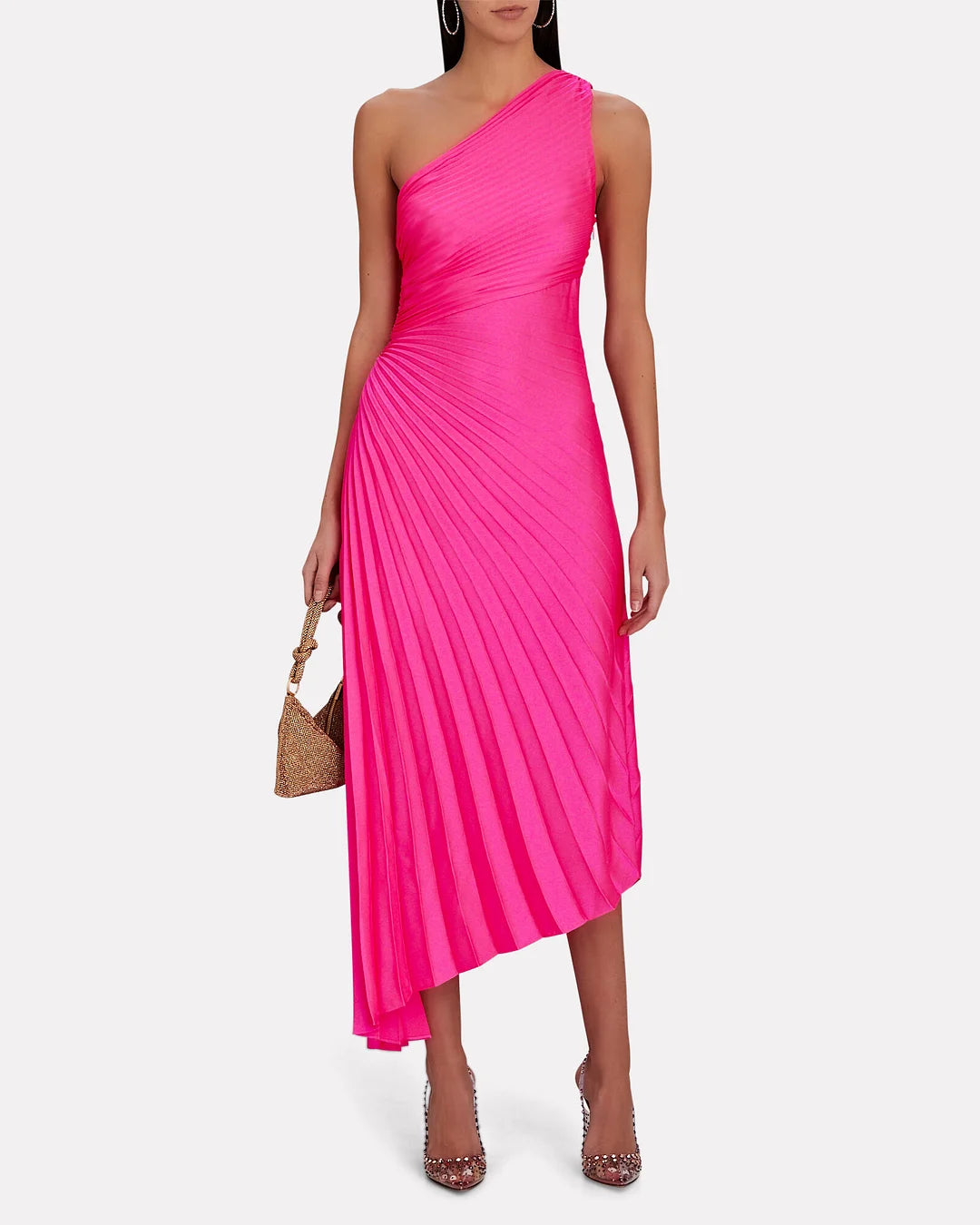Image of Nell | Women's One Shoulder Midi Dress