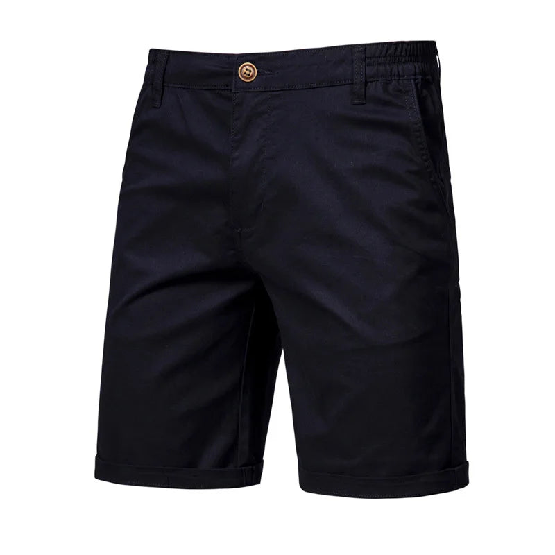 Men's Elastic Waist Mid-Length Shorts - VibreMode