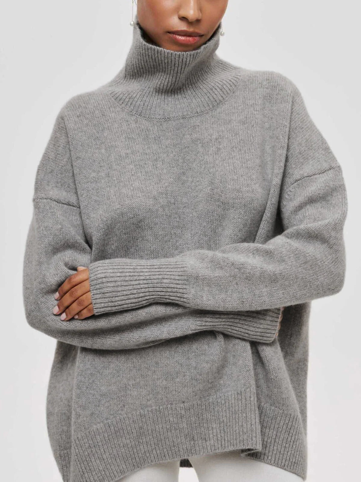 Image of Nicole | Women's Oversized Turtleneck Sweater