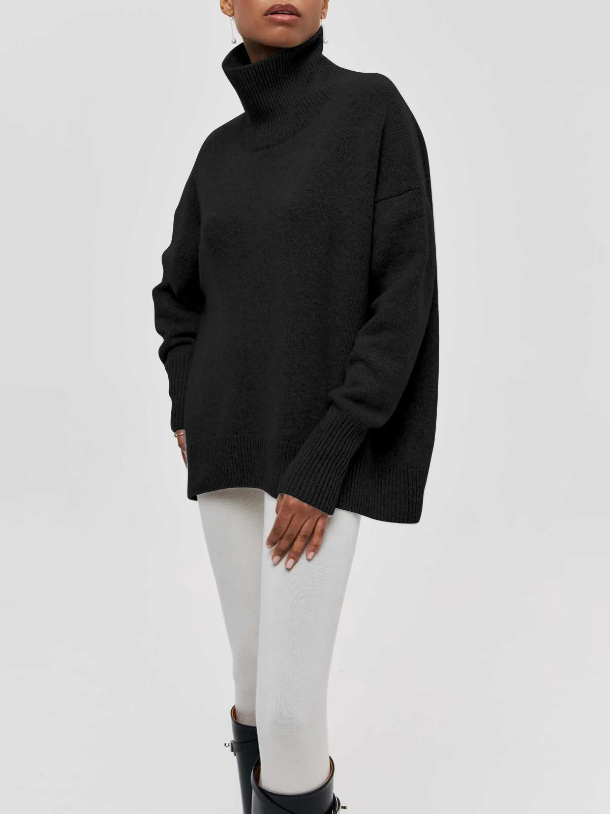 Image of Nicole | Women's Oversized Turtleneck Sweater