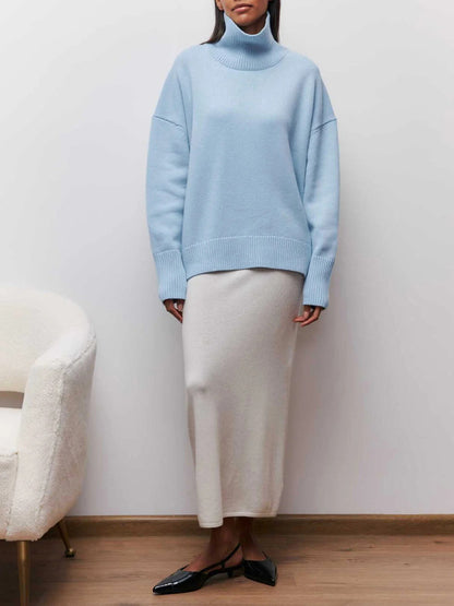 Image of Nicole | Women's Oversized Turtleneck Sweater