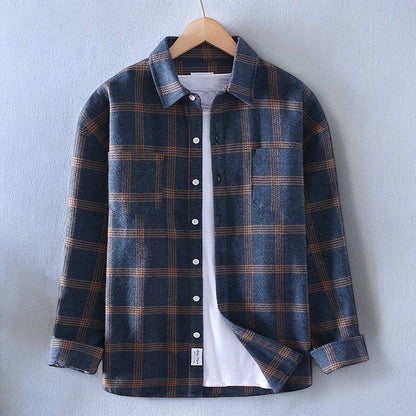 Men's Long Sleeve Casual Button Up Shirt - Vonnera