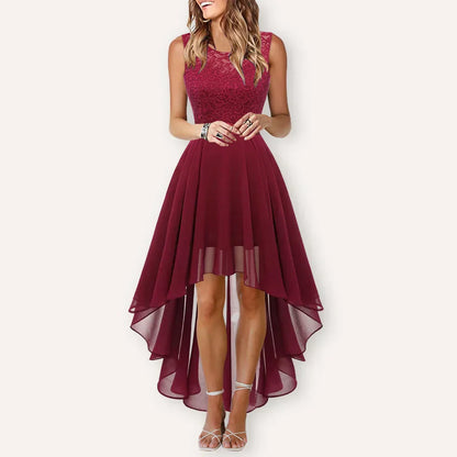 Elegant Asymmetric Evening Dress with Chic Design