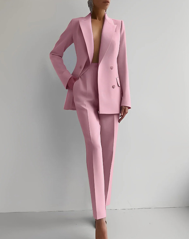 Noelle Women's Double Breasted Pantsuit