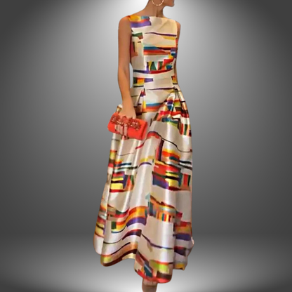 Noelle Women's Sleeveless A-Line Midi Dress - Vonnera