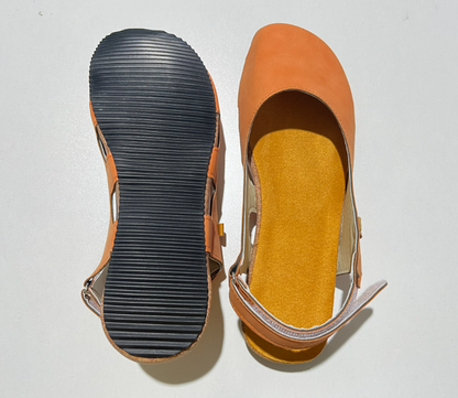 Image of Norma | Women's Closed Toe Adjustable Ankle Strap Flat Sandals