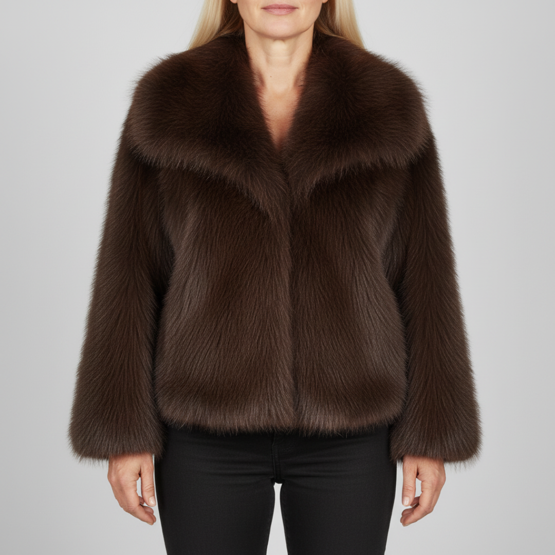 Women's Short Collared Jacket - Vonnera