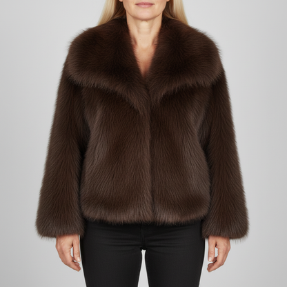 Women's Short Collared Jacket - Vonnera