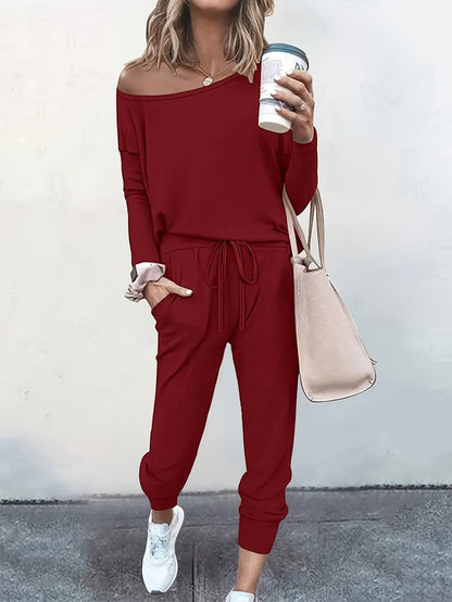Women's 2 Piece Set Wide Leg Pants