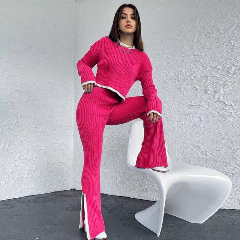 Women's High Waist Cropped Set
