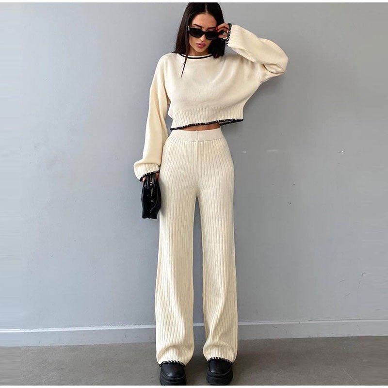 Women's High Waist Cropped Set