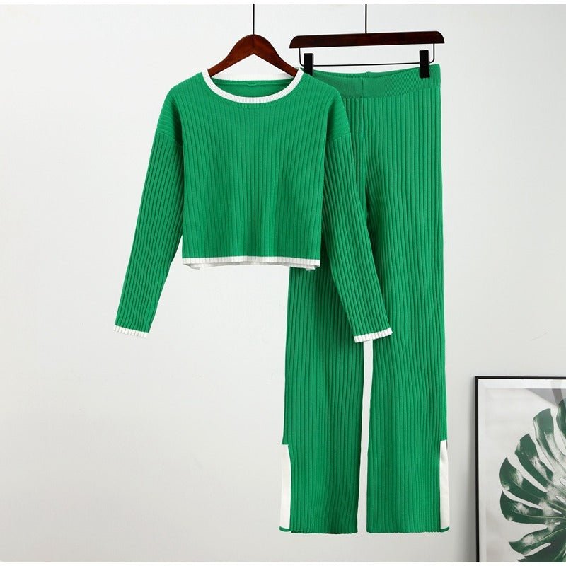 Women's High Waist Cropped Set