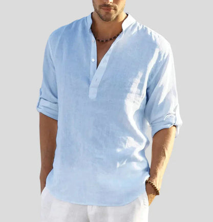 Men's Casual Button Down Shirt Cotton - VibreMode