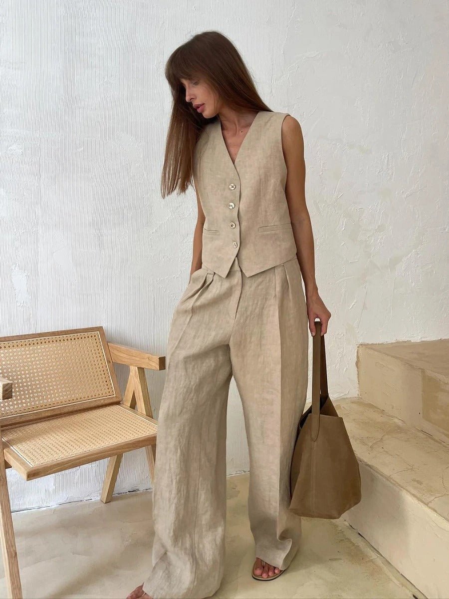 Women's Two-Piece Set Effortless Chic - Vonnera