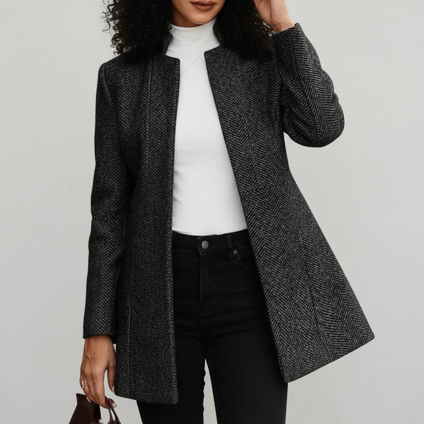 Women's A-Line Open Front Jacket - Vonnera