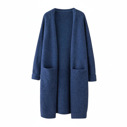 Women's Open Front Long Winter Cardigan