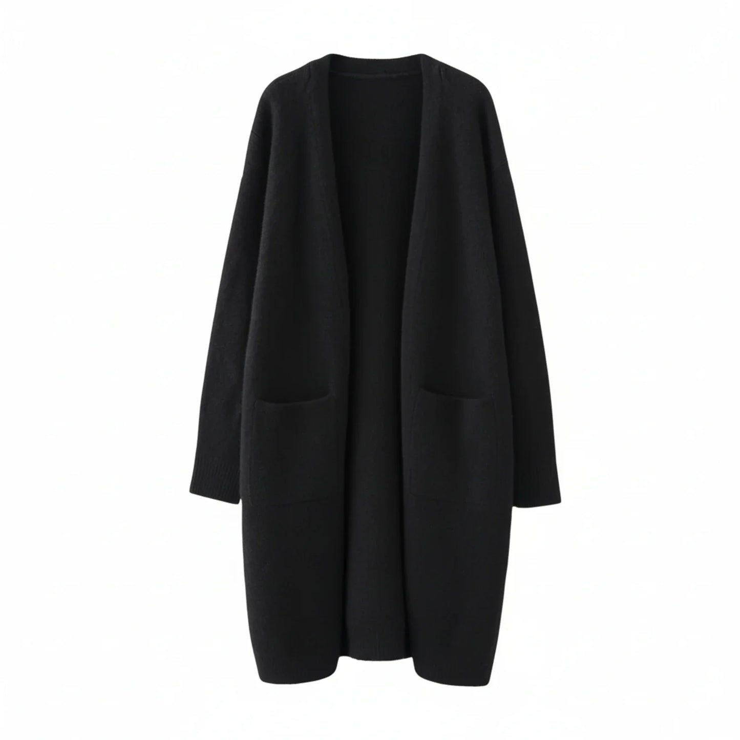 Women's Open Front Long Winter Cardigan - Vonnera