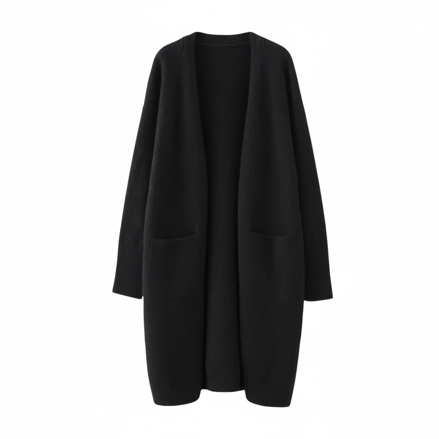 Women's Open Front Long Winter Cardigan - Vonnera