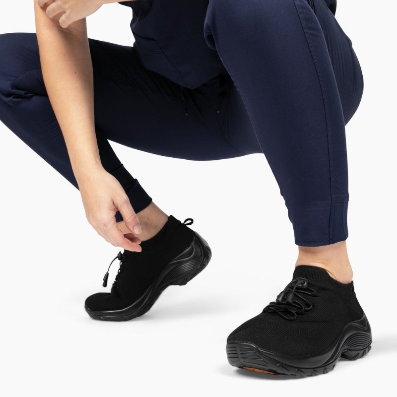Ortho Stretch Cushion Shoes - Midnight Black