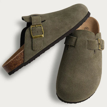 Women's Suede Cork Slippers