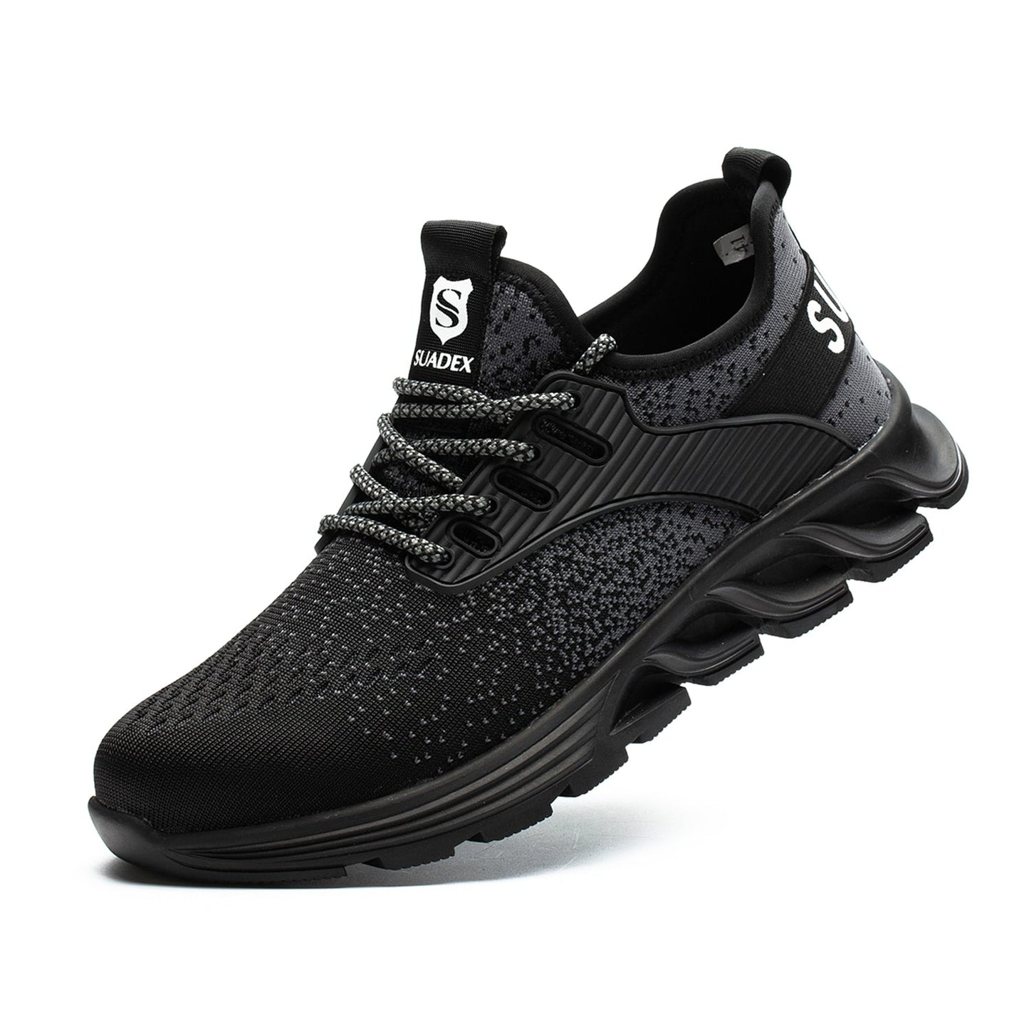 Ortho Reinforced Safety Steel Toe Boots - Black
