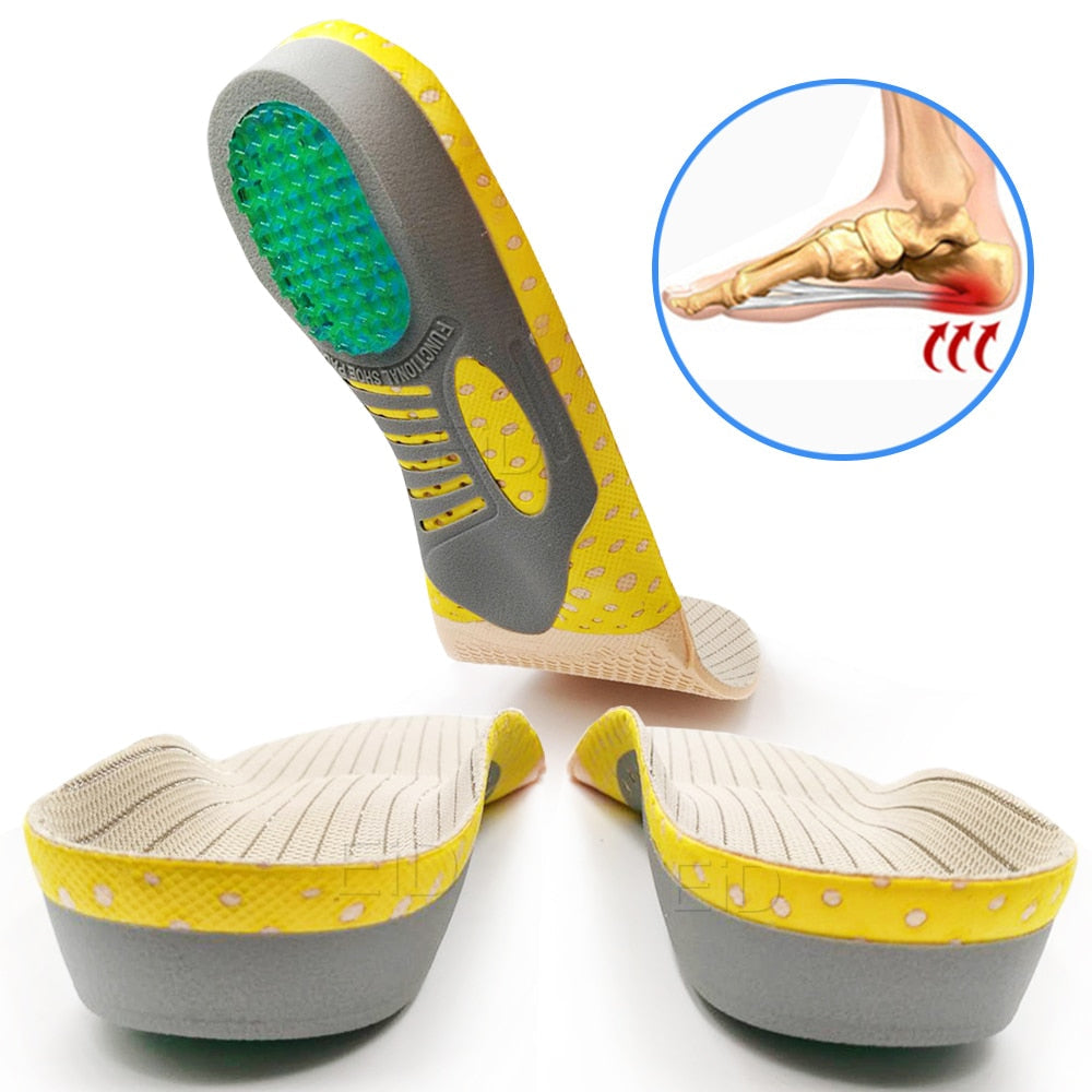 Gel Insoles Orthotic Arch Support for Plantar Fasciitis Flat Feet