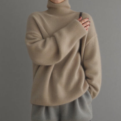 Pull Col Roulé Oversize en Cachemire Caliboot