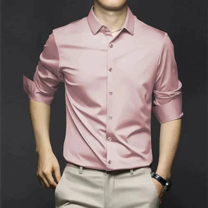 Men's Dress Shirt Wrinkle-