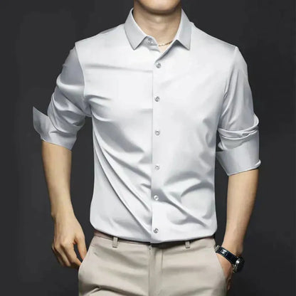 Men's Dress Shirt Wrinkle-