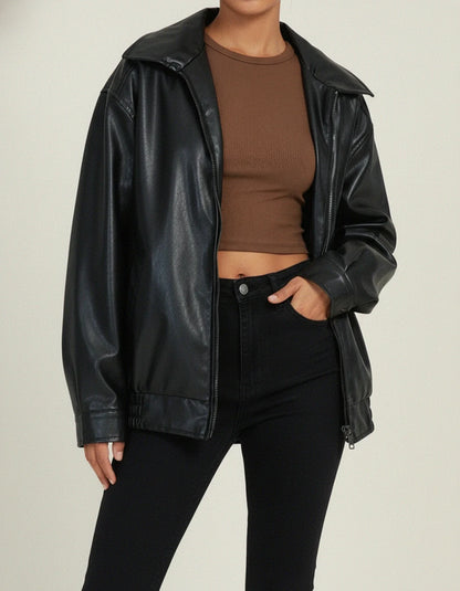 Women's Oversized Bomber Jacket