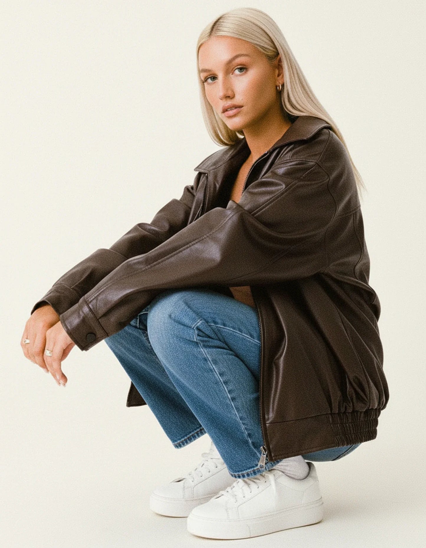 Women's Oversized Bomber Jacket