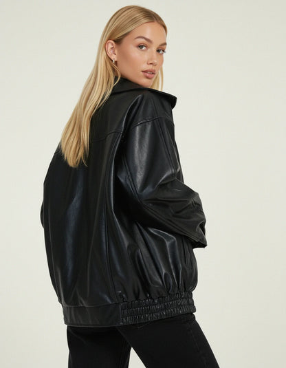 Women's Oversized Bomber Jacket
