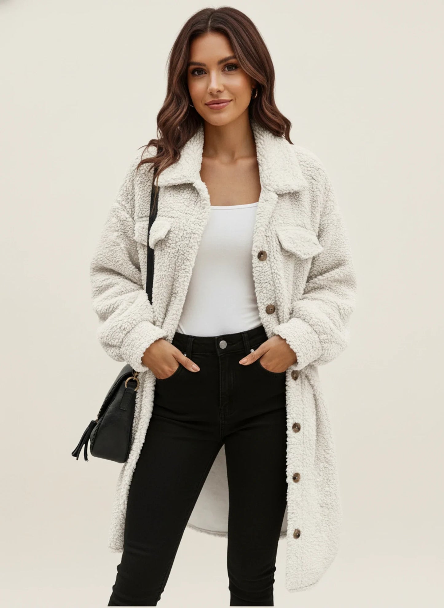Women's Teddy Fleece Jacket Shirt