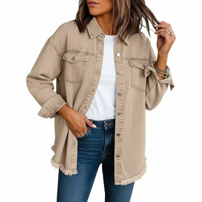 Women's Oversized Shirt Jacket - Vonnera