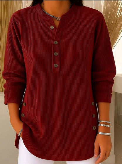 Women's Long Sleeve Tunic Blouse - VibreMode
