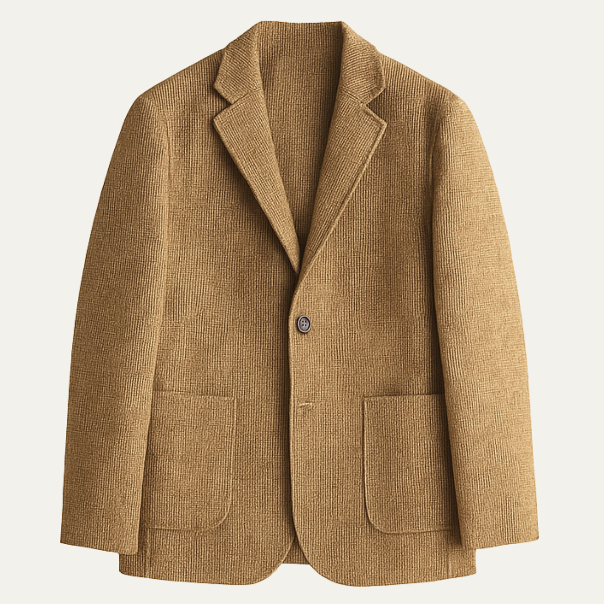Men's Tweed Blazer Checked Wool Navy - Vonnera