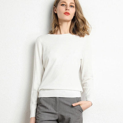 Autumn Cashmere Sweater Classic Neckline