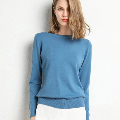 Autumn Cashmere Sweater Classic Neckline