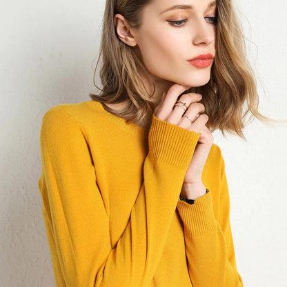 Autumn Cashmere Sweater Classic Neckline