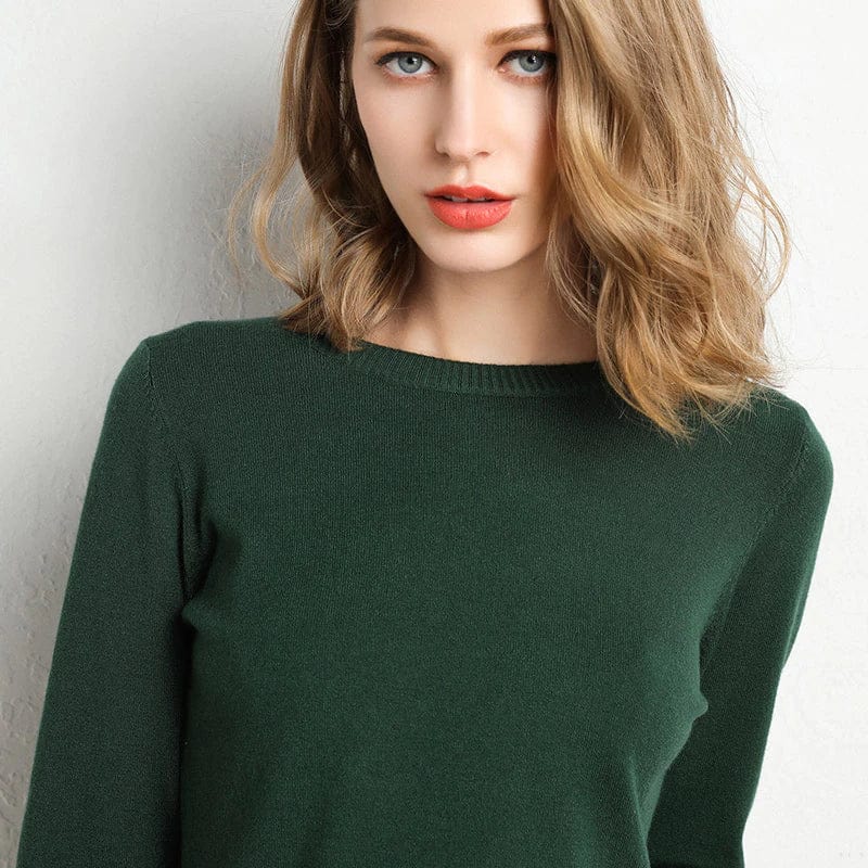 Autumn Cashmere Sweater Classic Neckline
