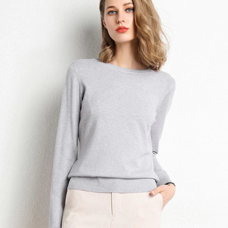 Autumn Cashmere Sweater Classic Neckline